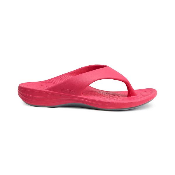 Aetrex Women's Maui Flip Flops Watermelon Sandals UK 2141-885